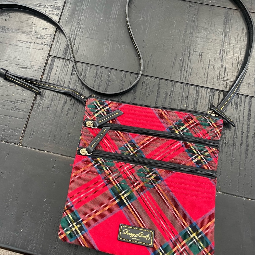 Dooney & Bourke Red and Black Crossbody Bag